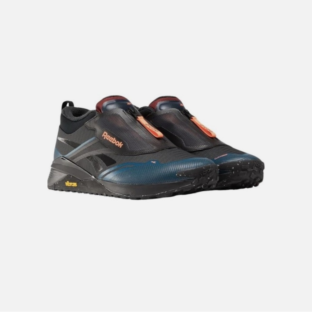 Reebok Men's Black and Blue Athletic Shoes